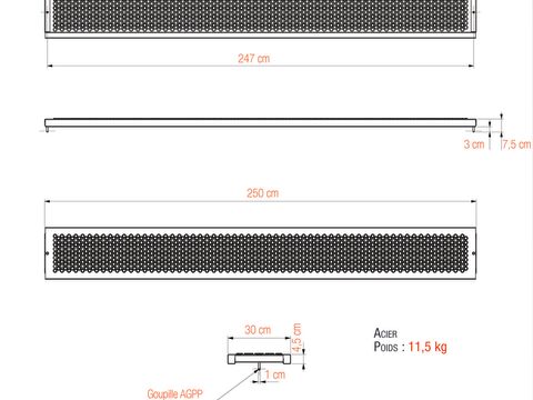 PLANCHE TOUTACIER 300