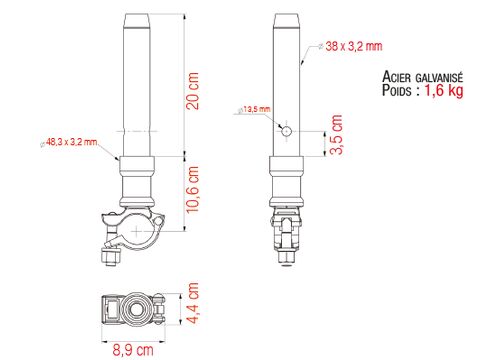 COLLIER DE DÉPART SUR LISSE