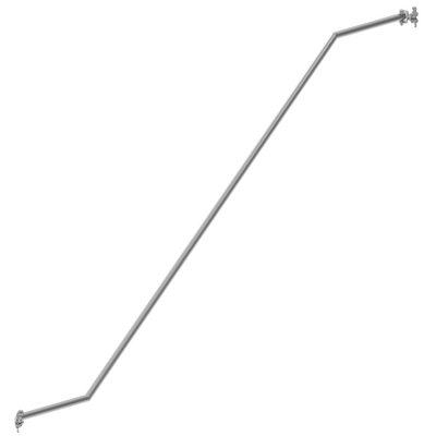 Lisse coudée  escalier 3x2 m