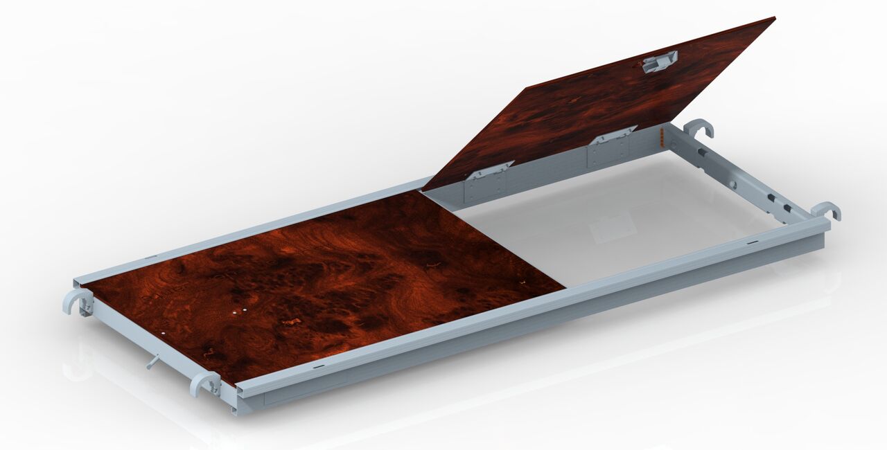 PLANCHER ALU/BOIS 750 À TRAPPE  – 180 cm