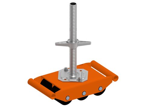 SOCLE AVEC DES ROULEAUX