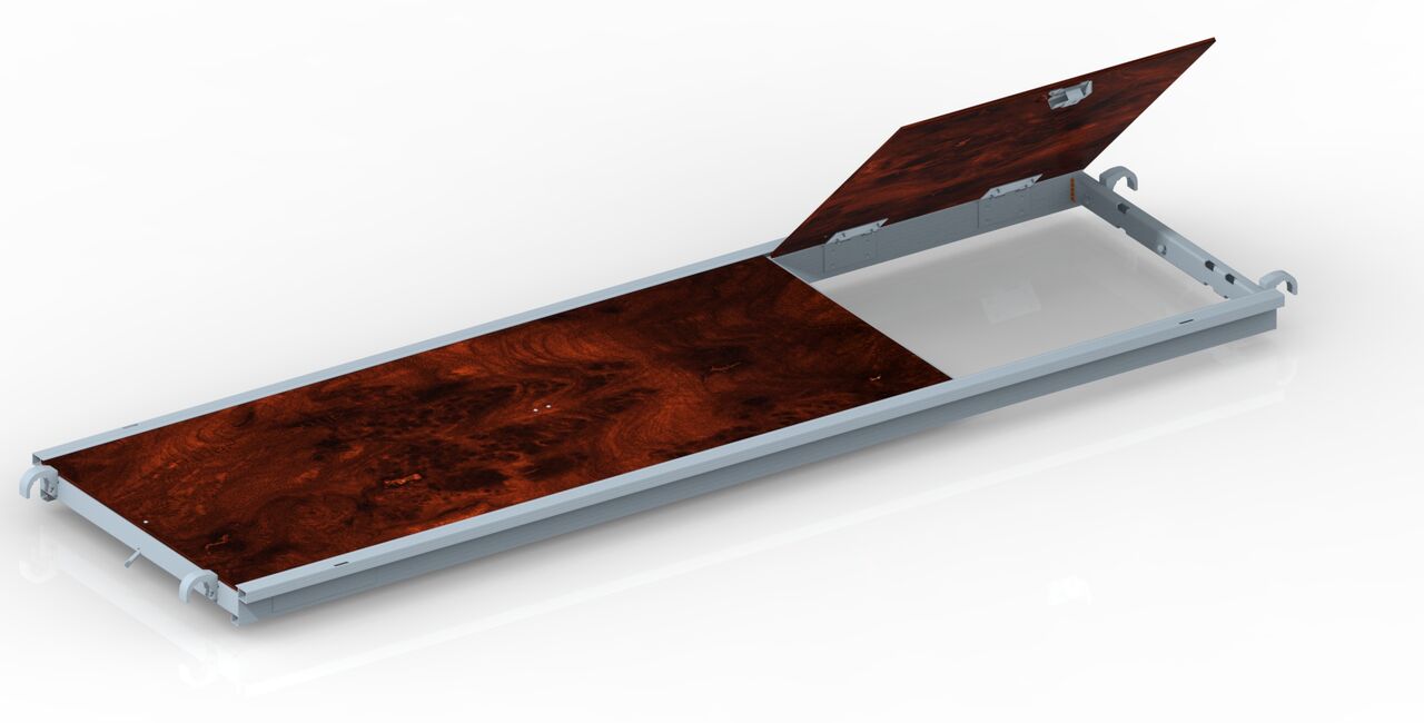 PLANCHER ALU/BOIS 750 À TRAPPE  – 250 cm