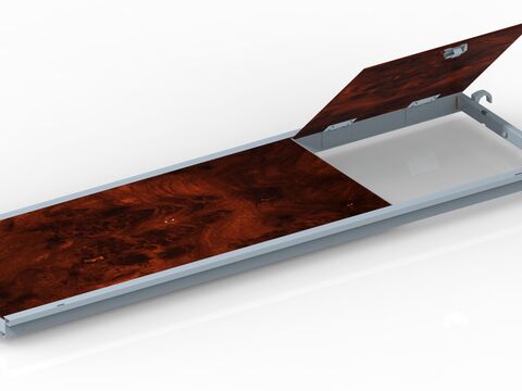  PLANCHER ALU/BOIS 750 À TRAPPE