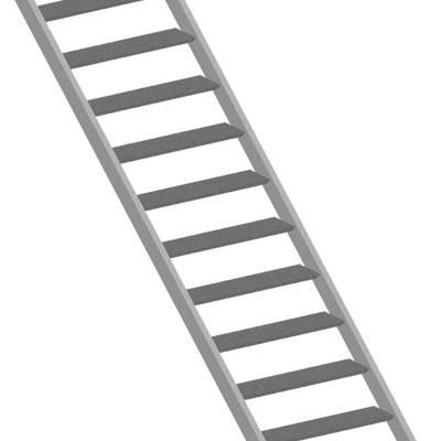 ESCALIER ALUMINIUM DROIT LARG. 80CM