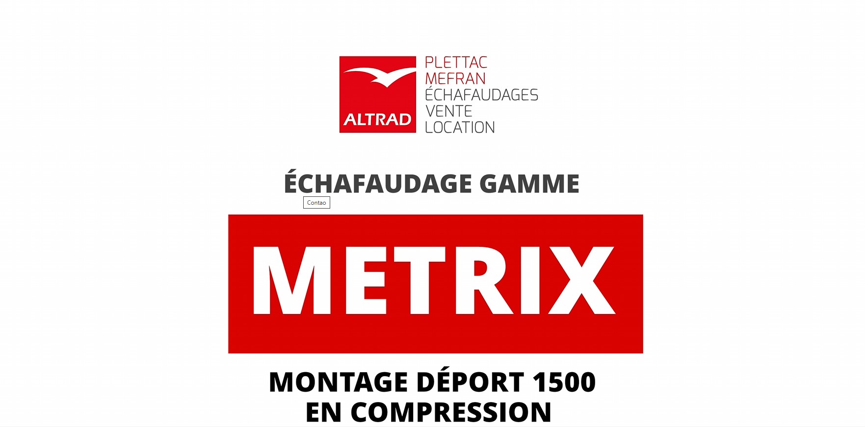 Montage METRIX_déport 1500 en compression