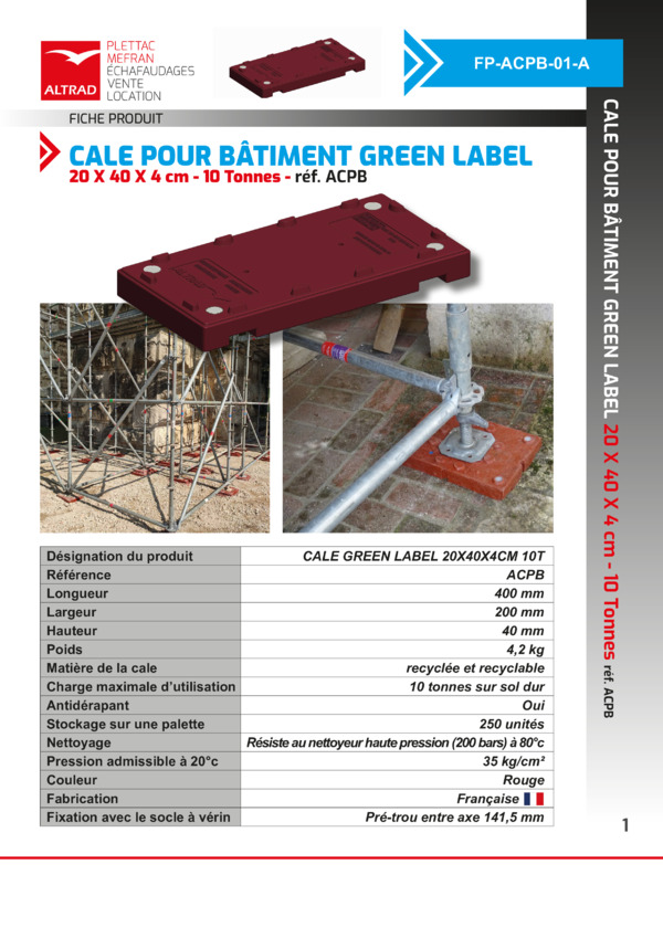 Fiche produit