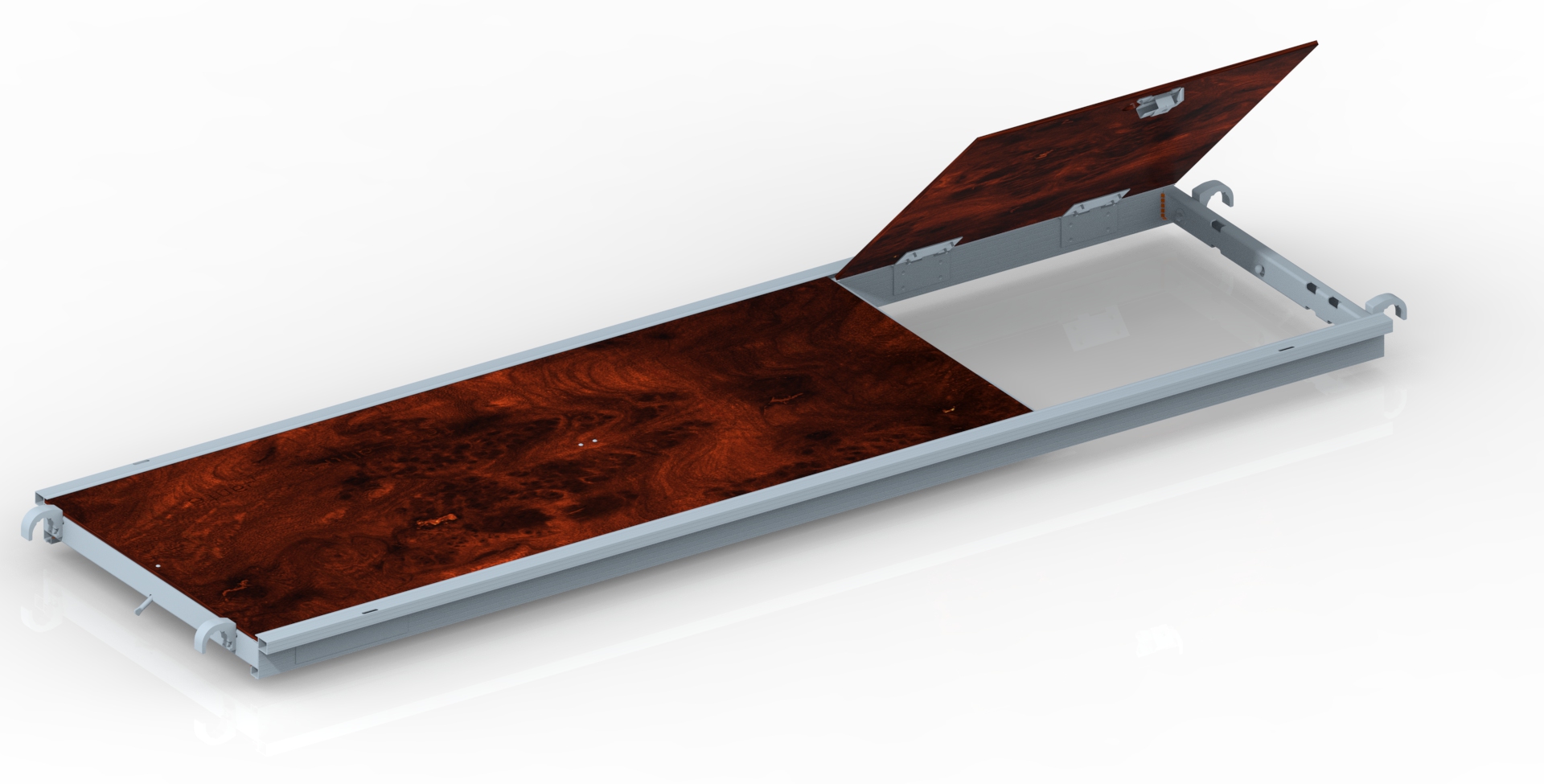  PLANCHER ALU/BOIS 750 À TRAPPE