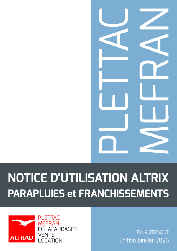 Notice d'utilisation