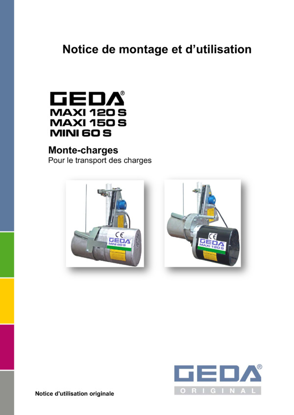 Notice d'utilisation Treuil MINI- MAXI