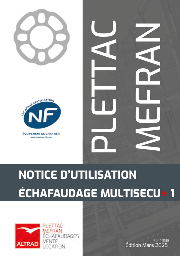 Notice de montage et d'utilisation