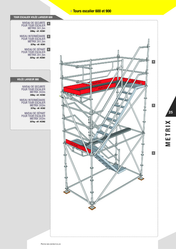 Catalogue TOURS ESCALIERS METRIX 